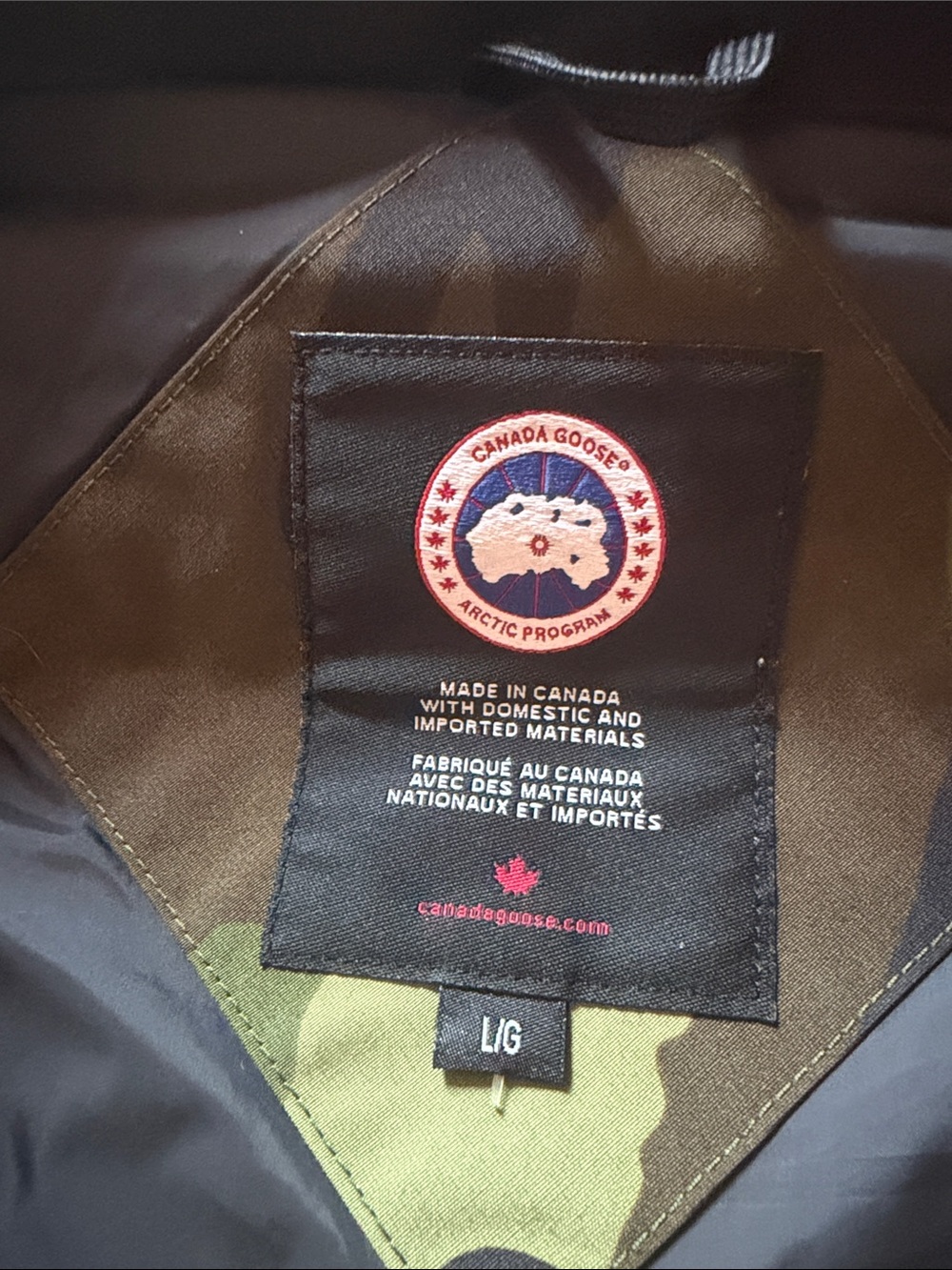 Canada Goose Camouflage Puffer Vest in Green & Brown - Picture 4 of 8